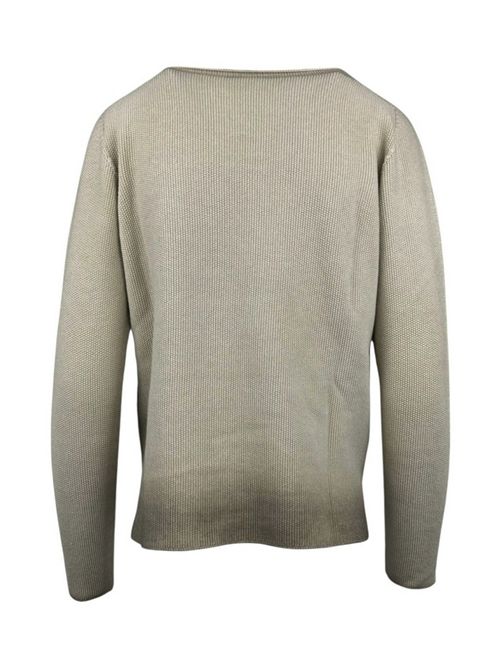 maglia donna grana di riso tortora A rovescio | W9000/2213